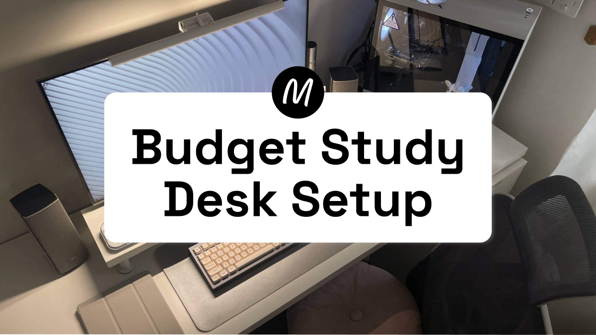 BUDGET STUDENT Minimal Desk Setup