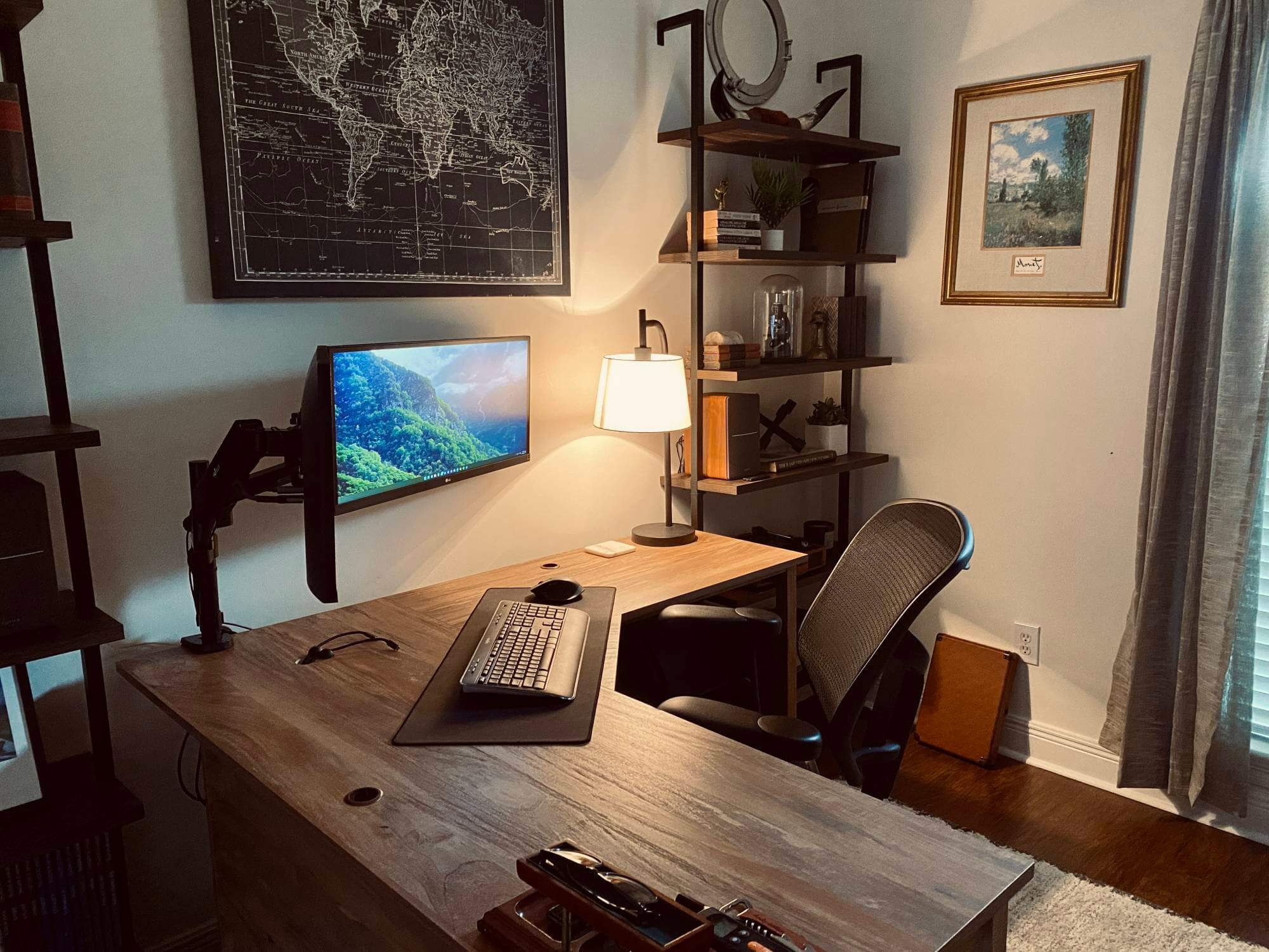 Music Studio Desk, L Shaped Desk, Custom Desk, Mid Century Modern