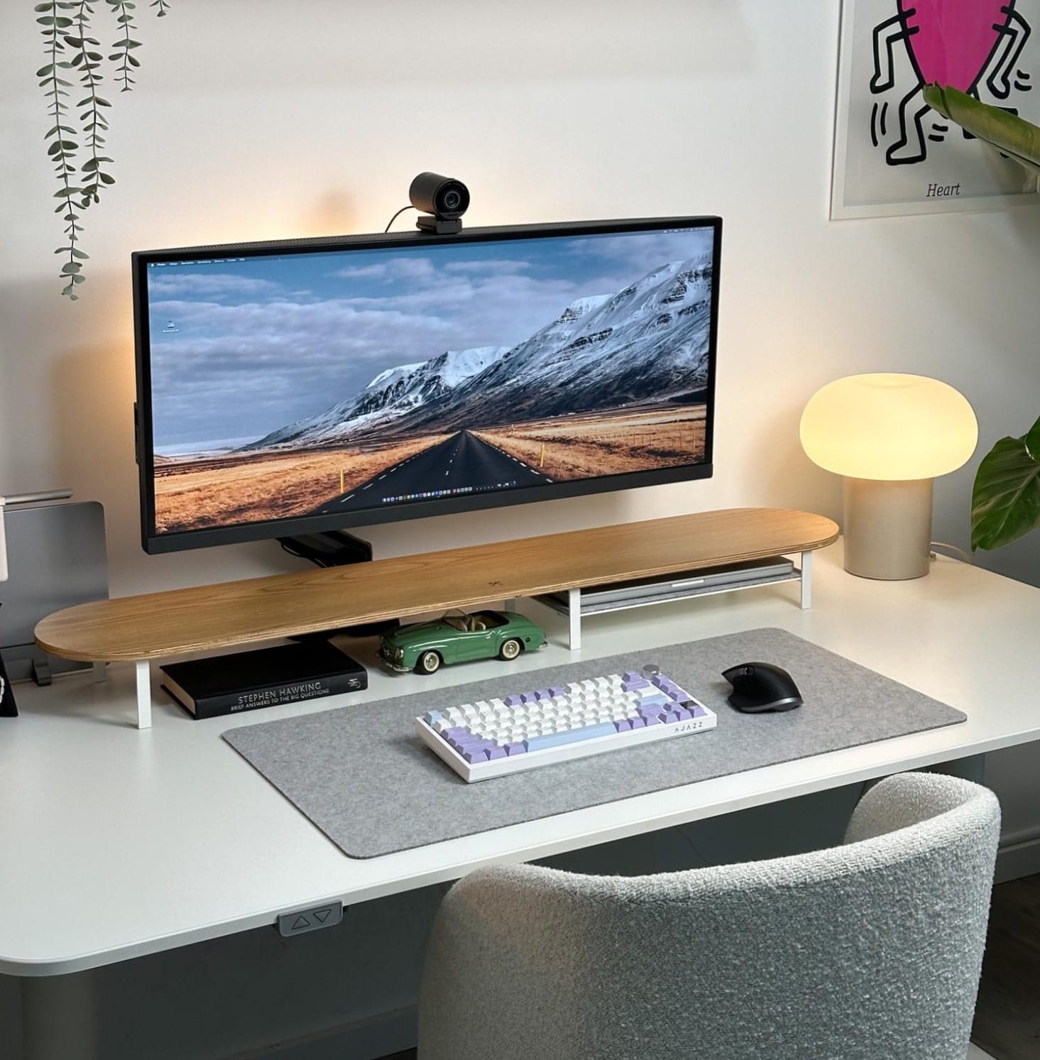 Widescreen Desk Setup in Germany