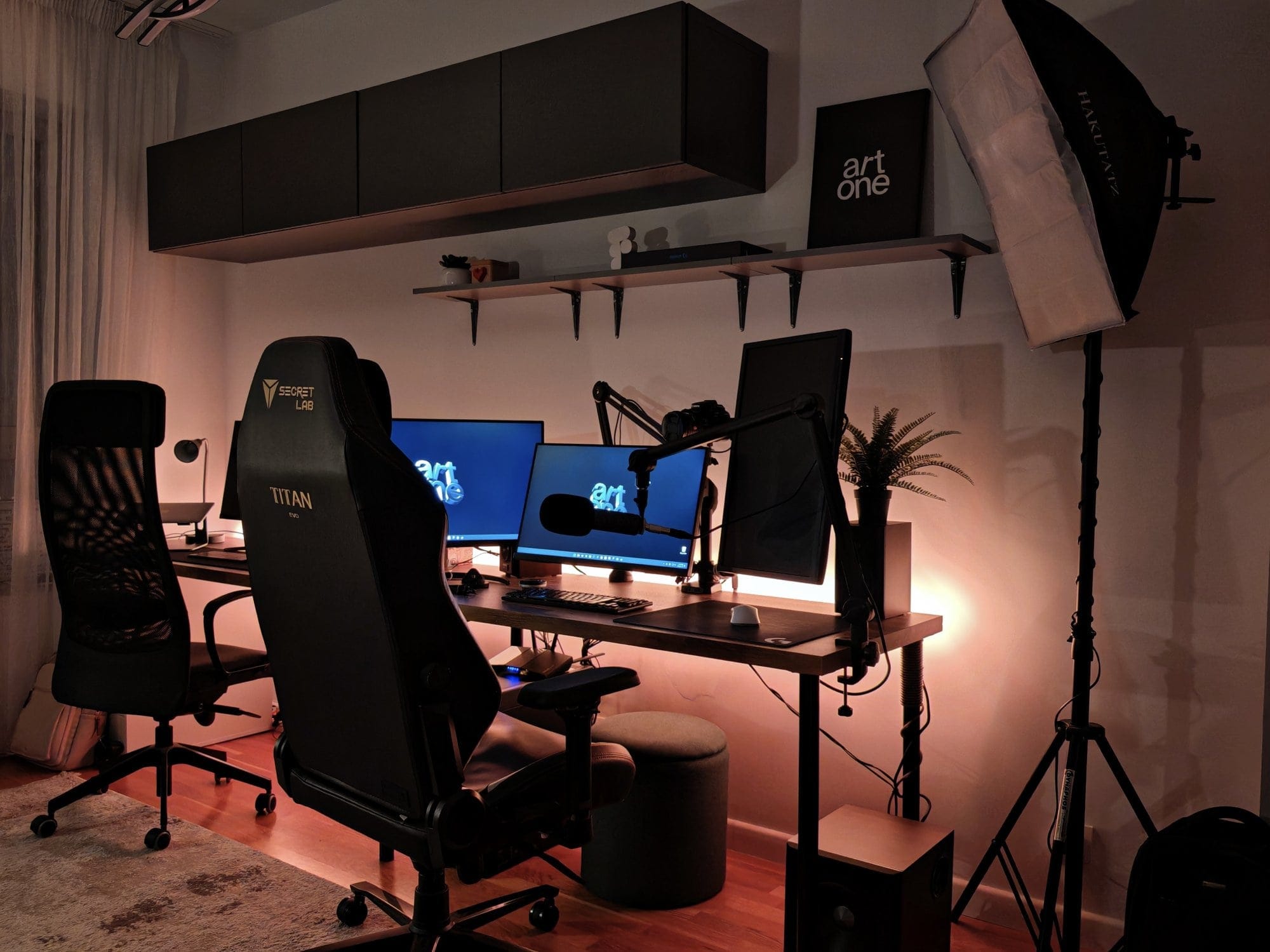 Cosy Desk Setup for Two in Romania