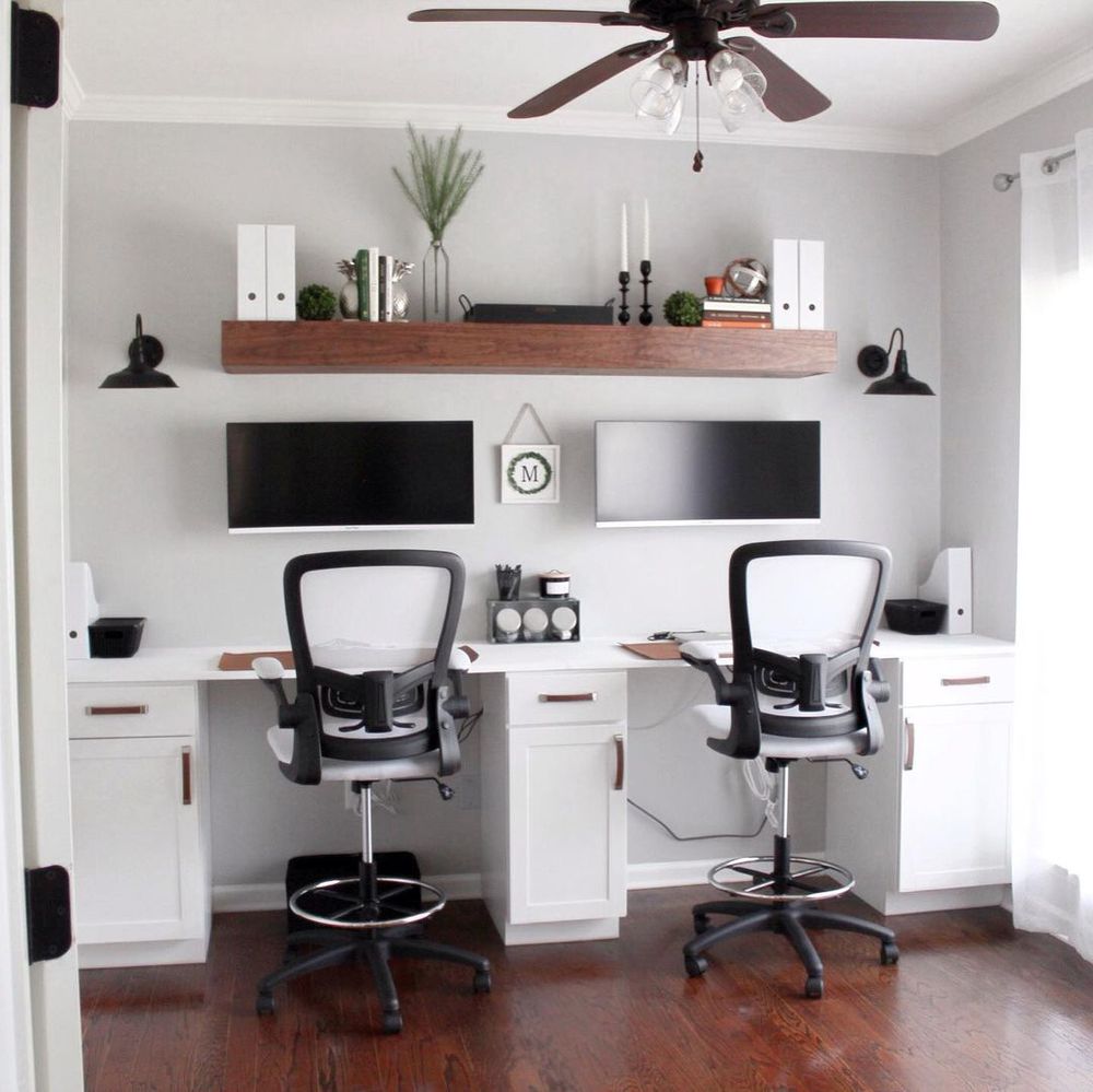 10 Double Desk Home Office Ideas for Shared Workspaces