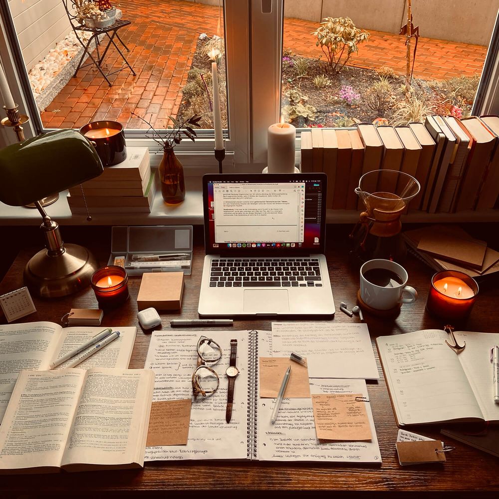 Cosy Studygram Setup by Andotherlawstories