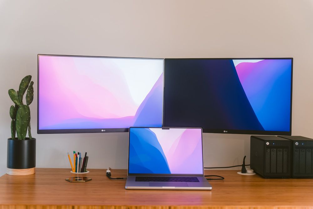 Dual Displays: Creative Director’s Home Office