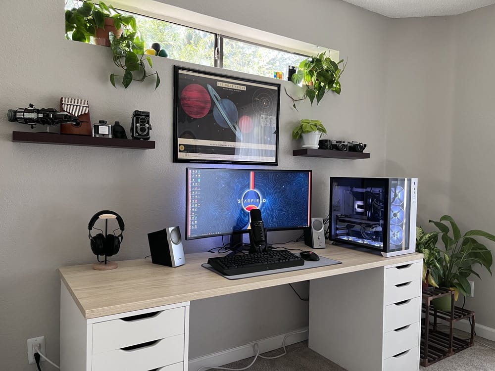 Video Editing Desk Setup (Home Office)