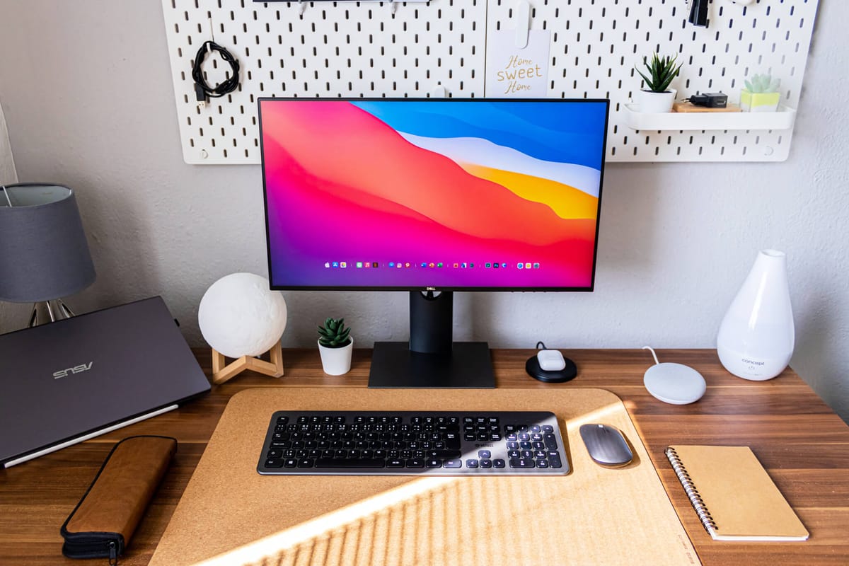 Pegboard Study Desk Setup