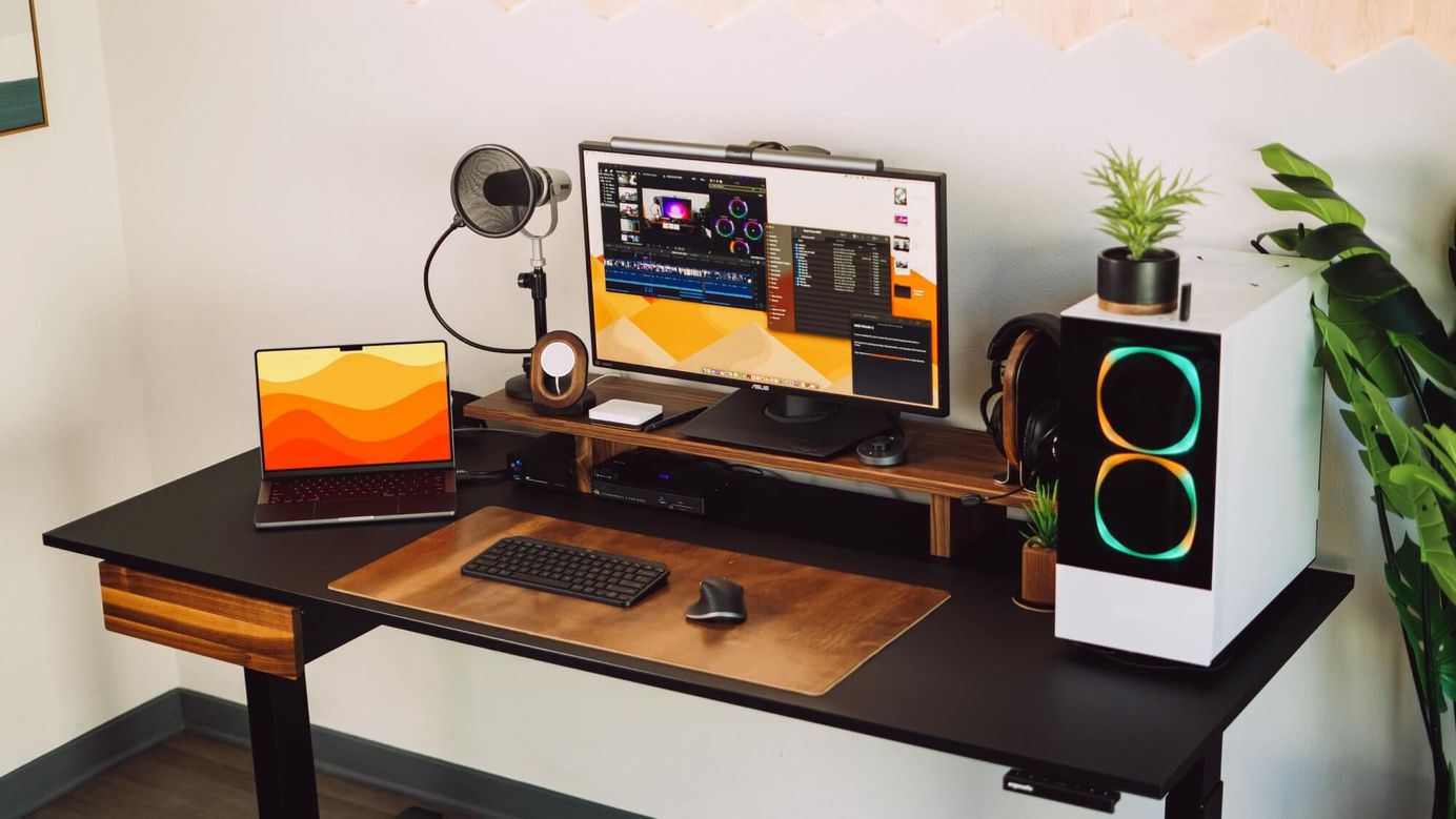 DIY monitor stand with hidden wireless charging and speakers — The  Practical Engineer