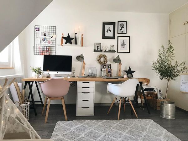 45+ Real Shared Home Office Setups (Both Smart and Stylish)