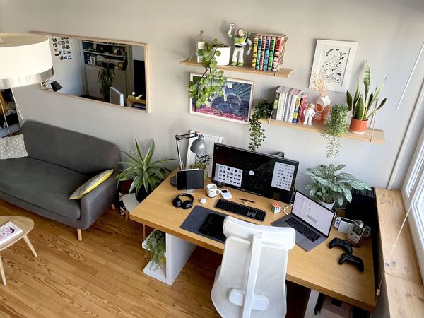 Graphic Designer Working-From-Home Workspace